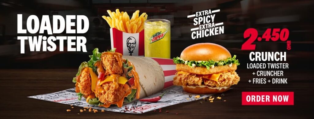 KFC Oman Loaded Twister