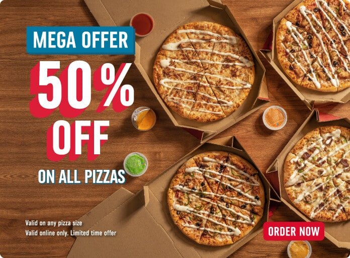 Dominos Pizza Mega Offer